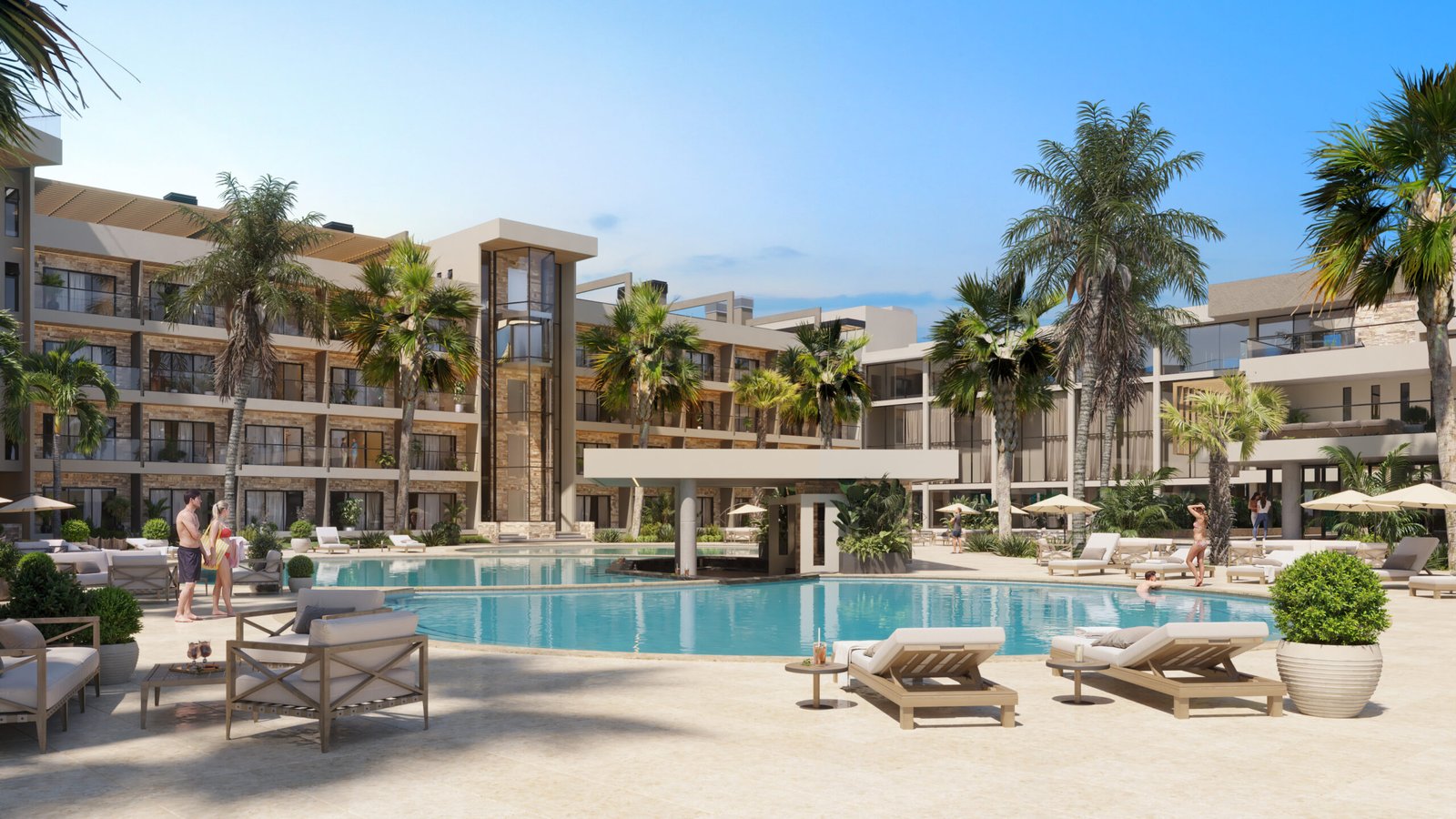 Render piscina La Romana, República Dominicana