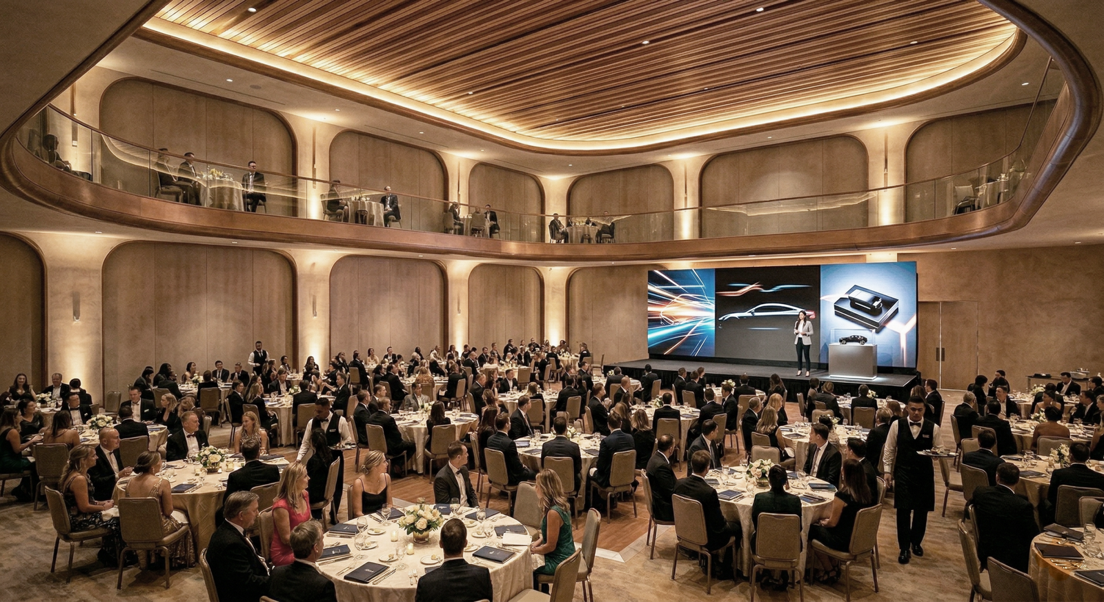 Render del ballroom del Ramada Chaco I para eventos y conferencias