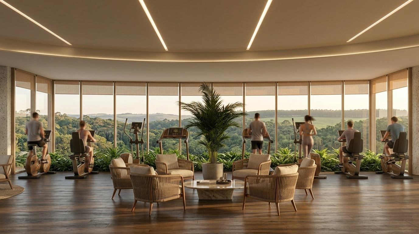 Render del gimnasio del Ramada Chaco I